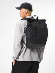 rucksack roll pack proof black