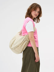 slouchy bag off-white