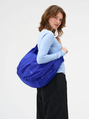 slouchy bag electric blue