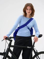 slouchy bag electric blue