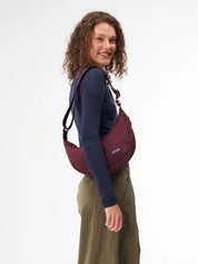 tasche sling bag small burgundy