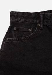 maeve denim shorts smooth black
