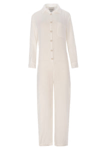 crinkle jumpsuit off white