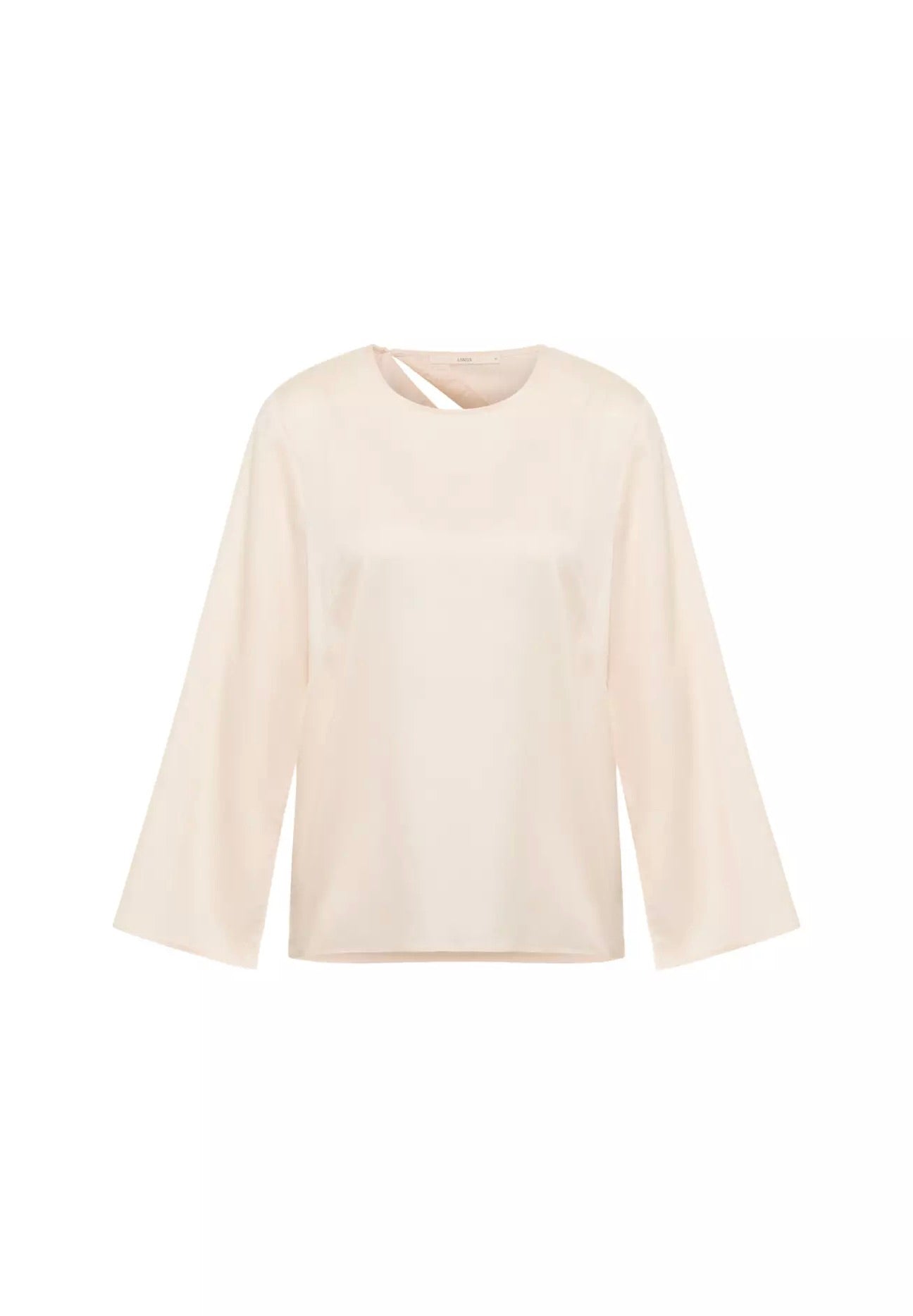 blouse with slit light sand