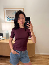classic rib t-shirt fig