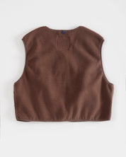 belva fleece vest french roast