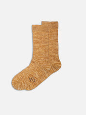 rasmusson women rib sock mustard