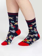 christmas pet organic cotton sock navy