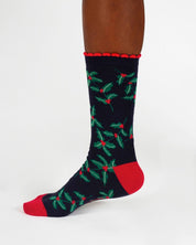 birth flower bamboo socks holly