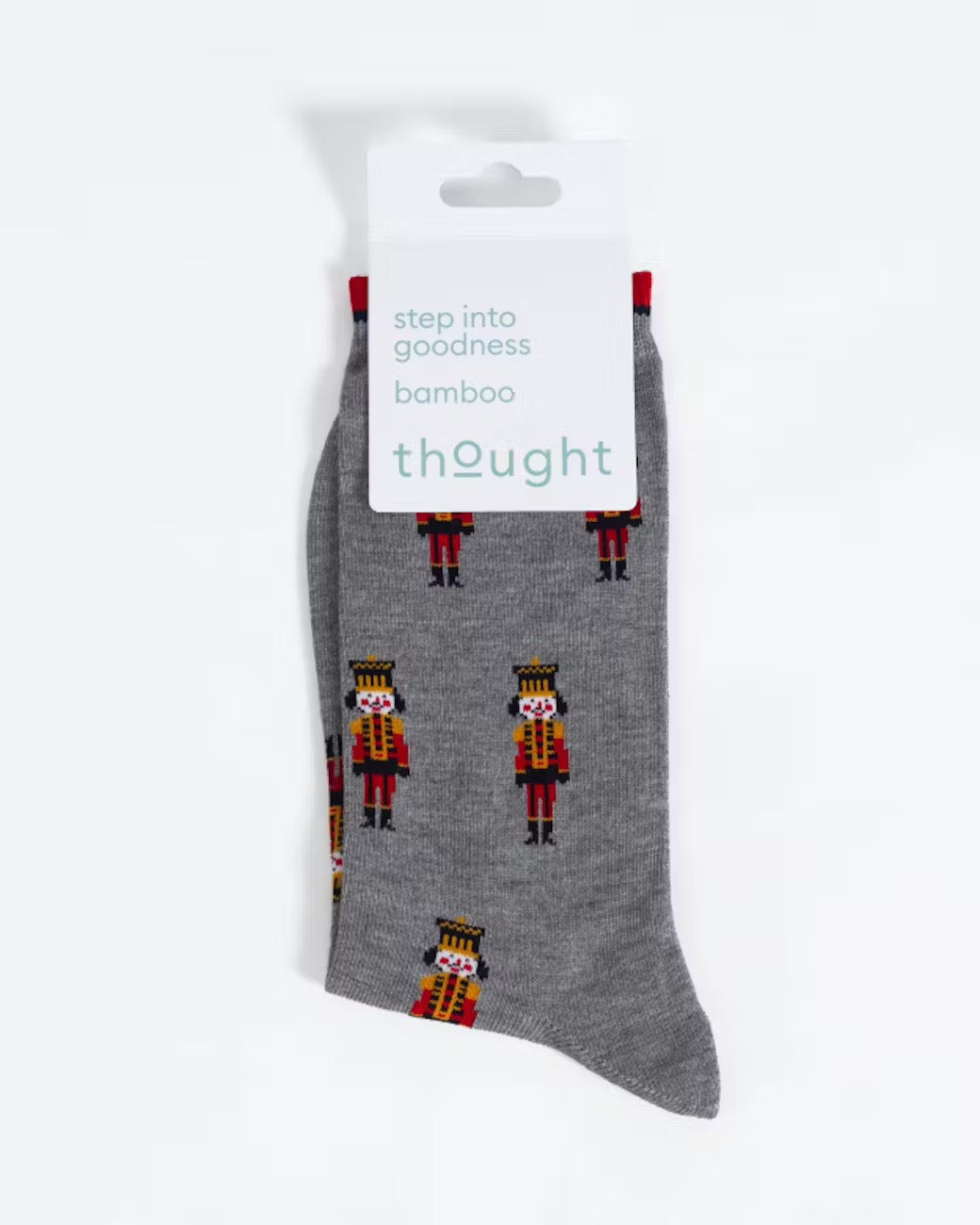 christmas nutcracker bamboo socks navy