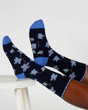 birth flower bamboo socks violet