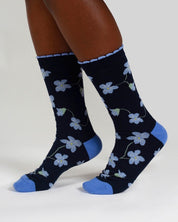 birth flower bamboo socks violet