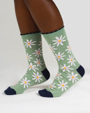 birth flower bamboo socks daisy