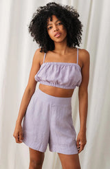 shorts vaxholm light purple