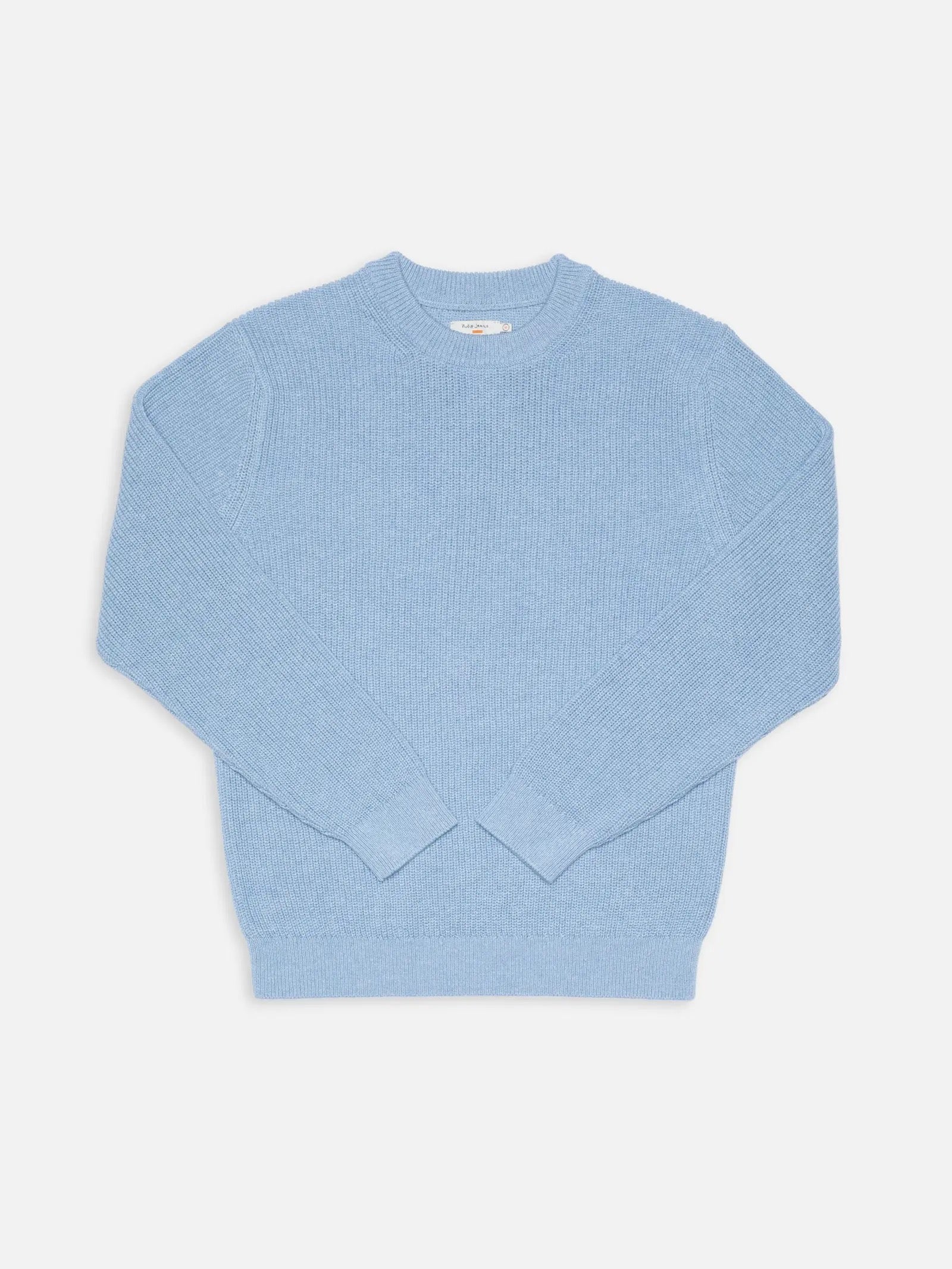 august rib wool navy sweater