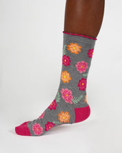 birth flower bamboo socks cosmos