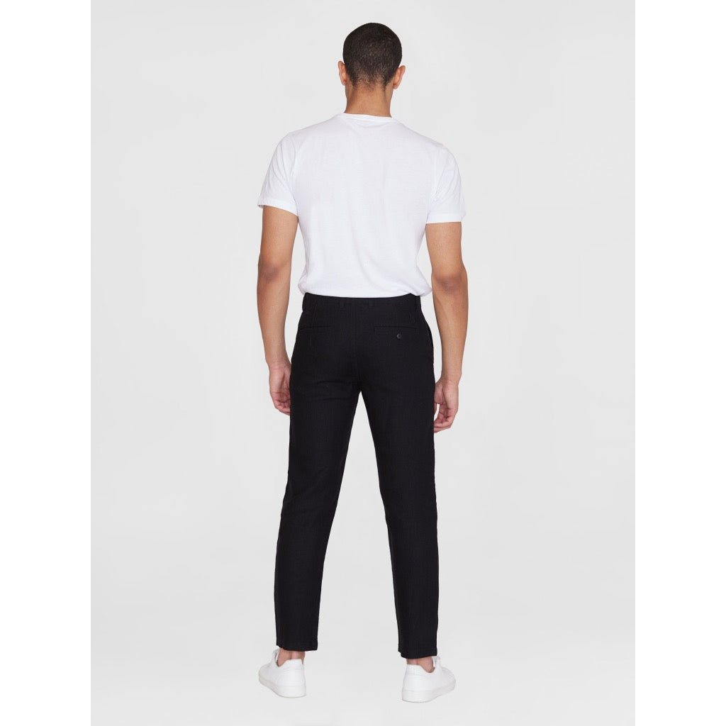 chuck regular linen pants black jet