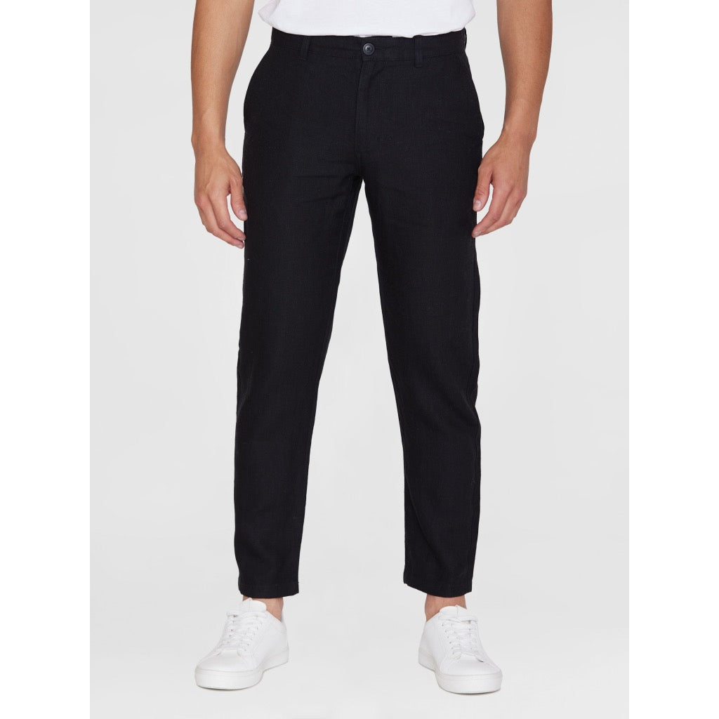 chuck regular linen pants black jet