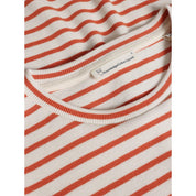 striped rib t-shirt red stripe