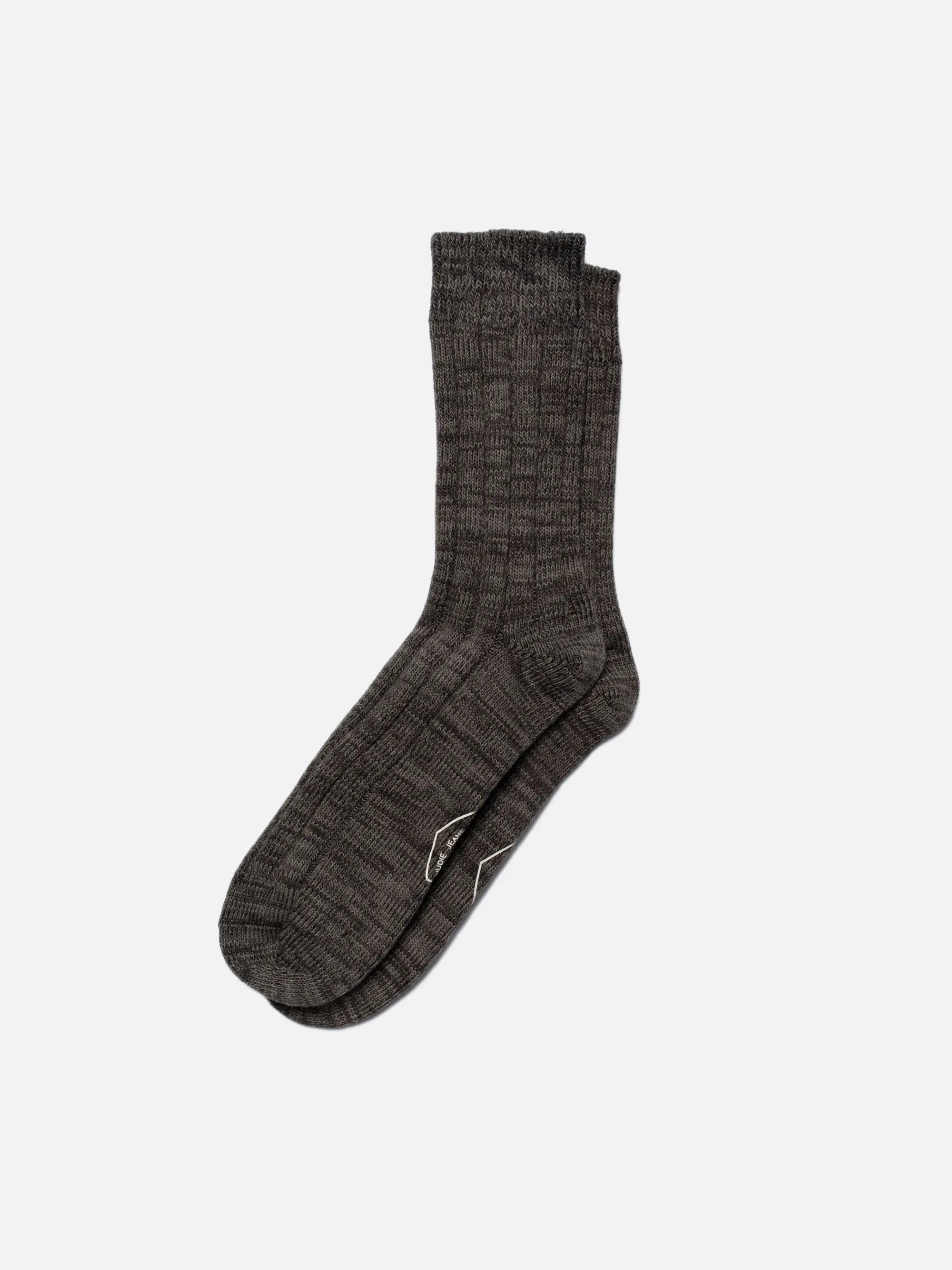 men rib socks antracite