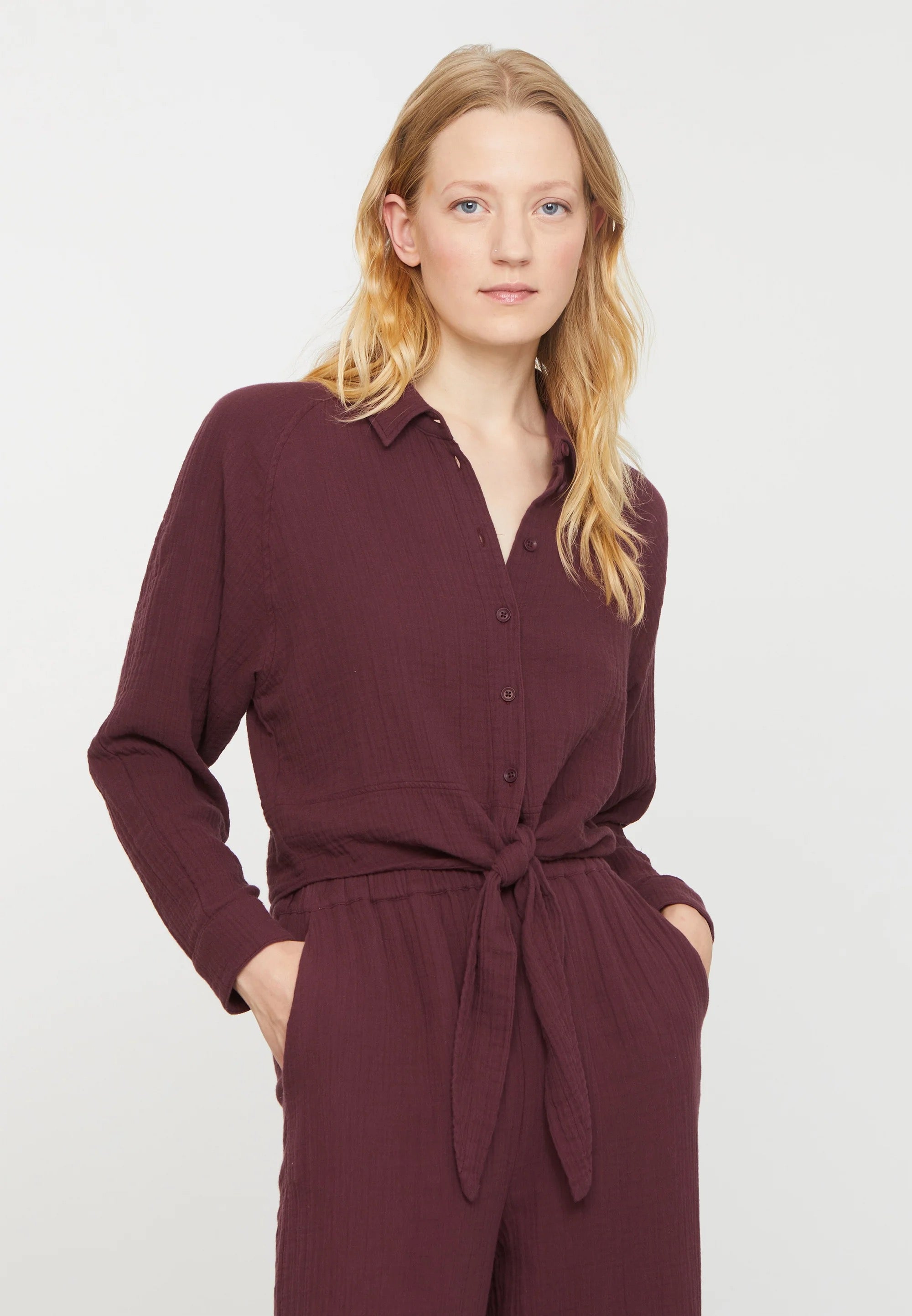 bluse vanilla dark plum