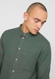 hemd bamboo deep green