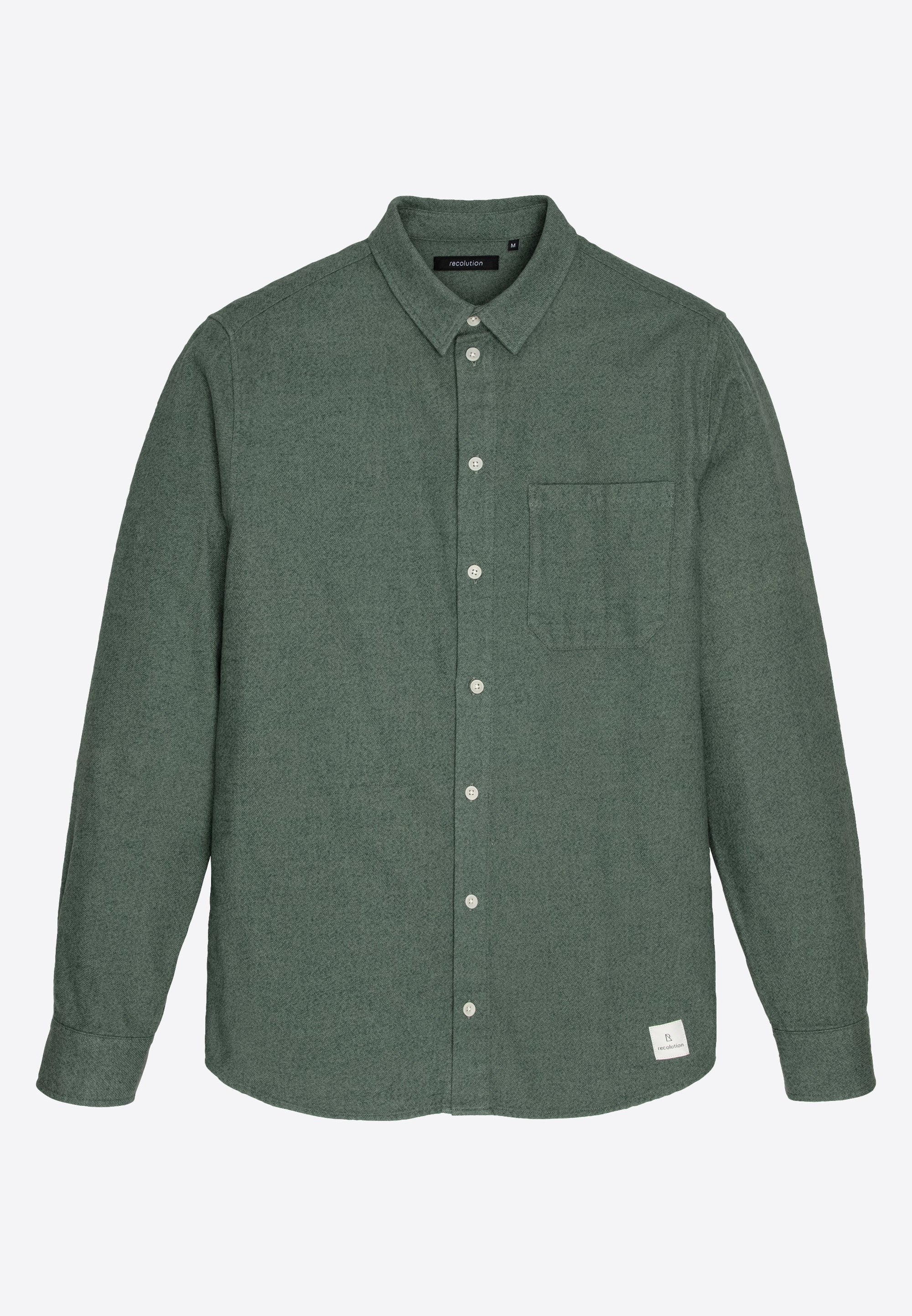 hemd bamboo deep green