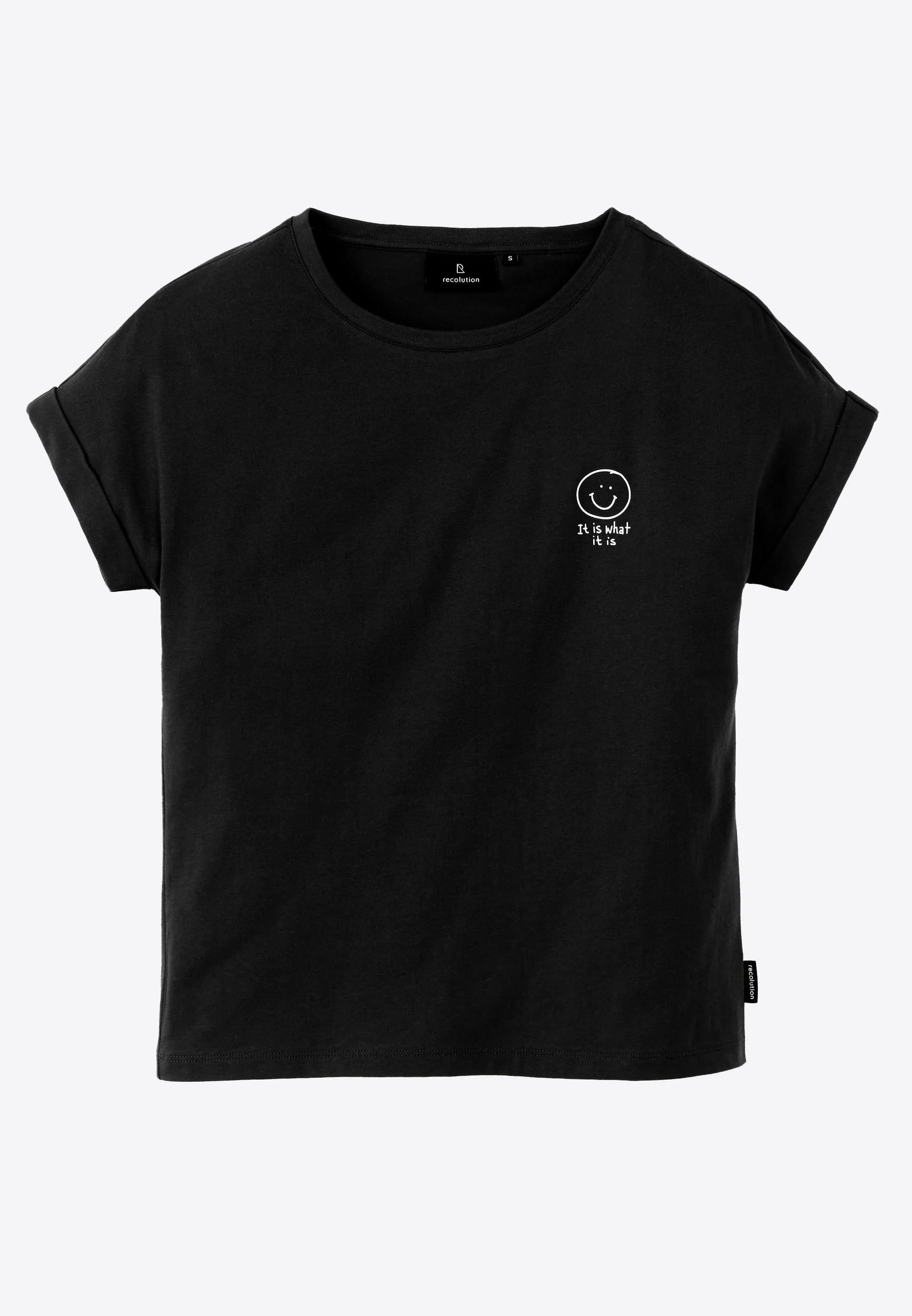 t-shirt cayenne smiley black