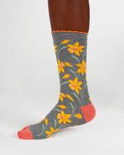 birth flower bamboo socks daffodil