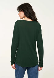 longsleeve fuchsia dark green