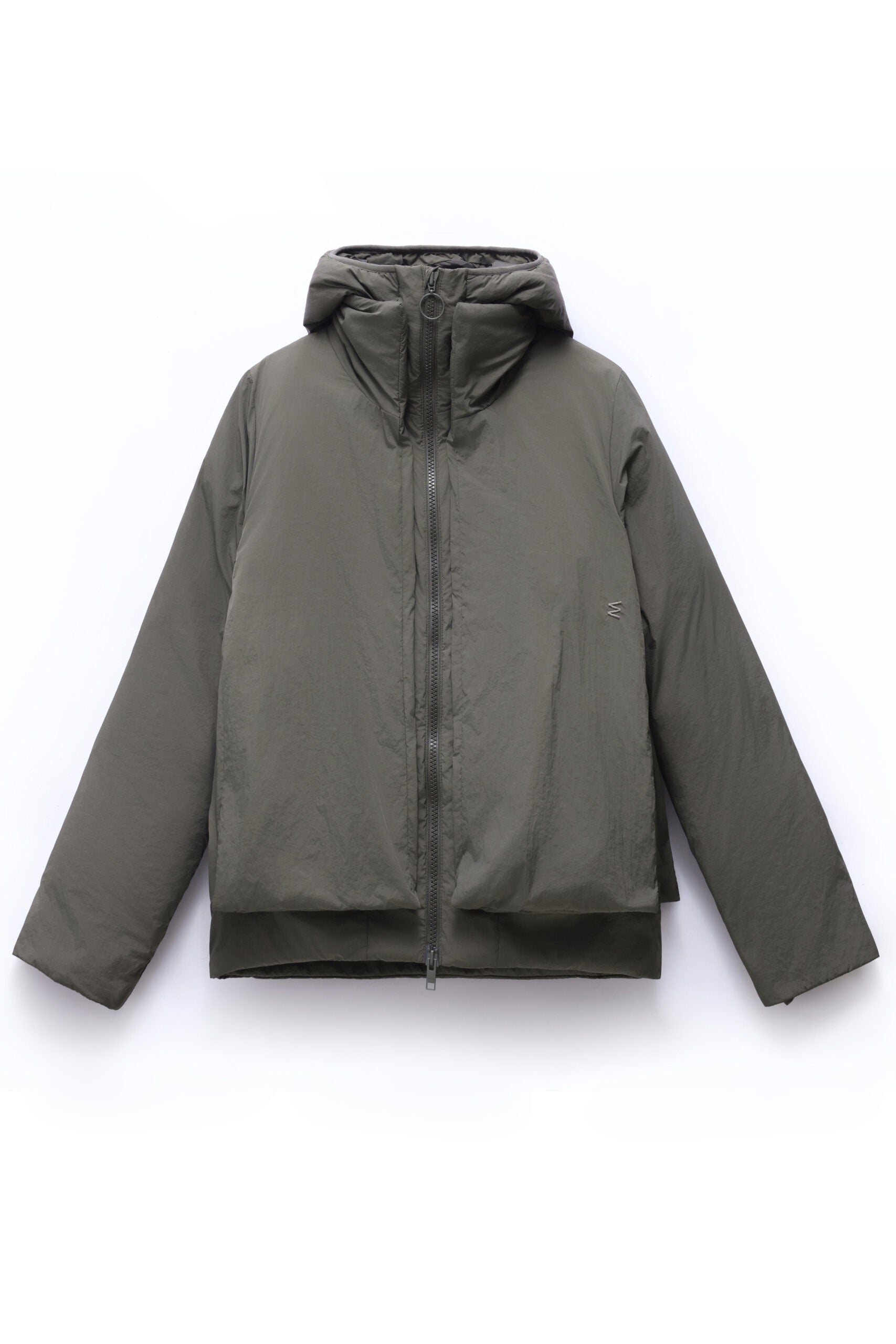 alvik puffer jacket black olive