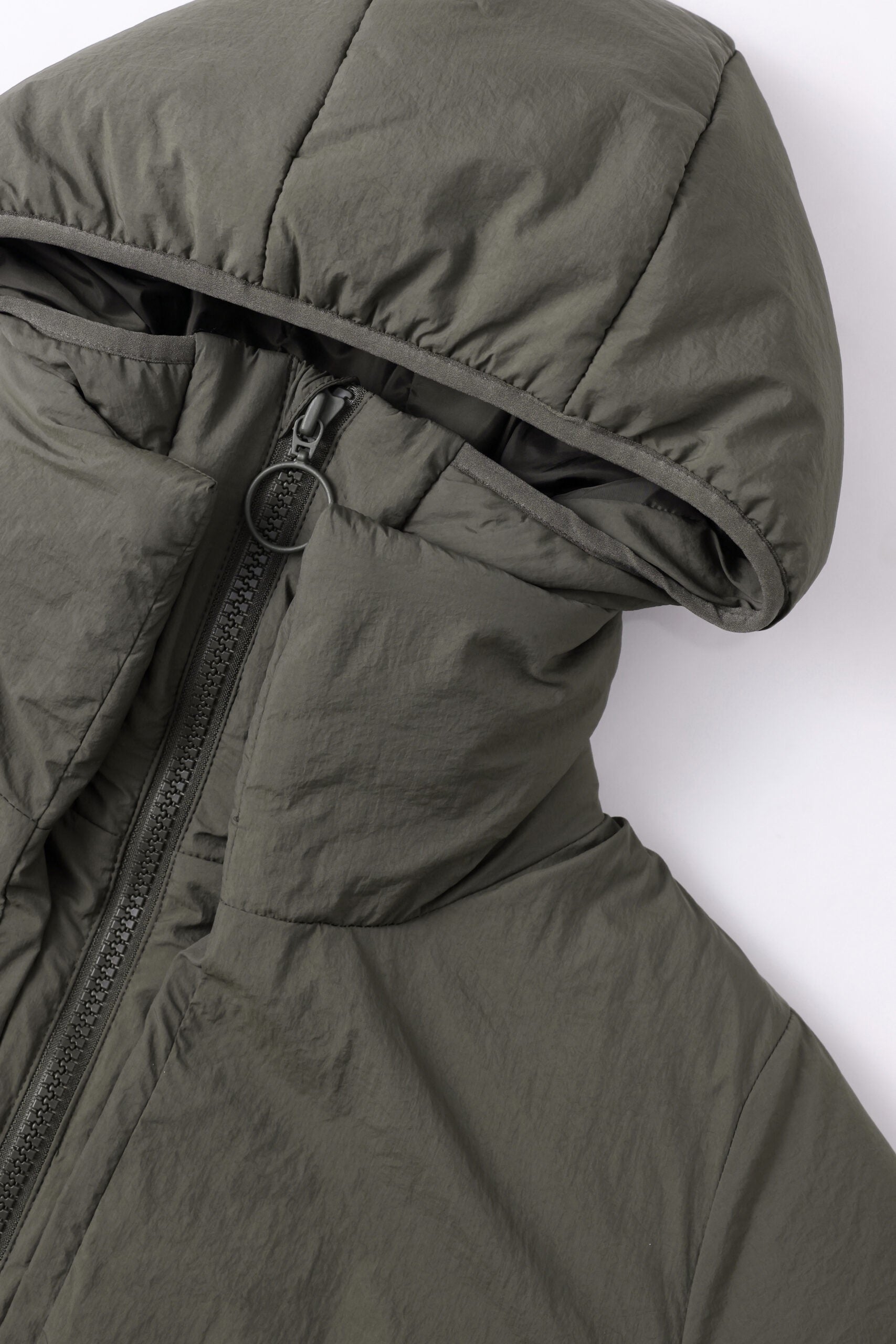 alvik puffer jacket black olive