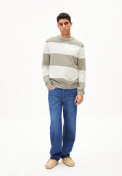 loukaa stripes seagreen-light oatmilk