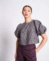 bluse olmos leo print
