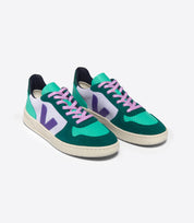 sneaker v-10 suede multico-swan purple pierre