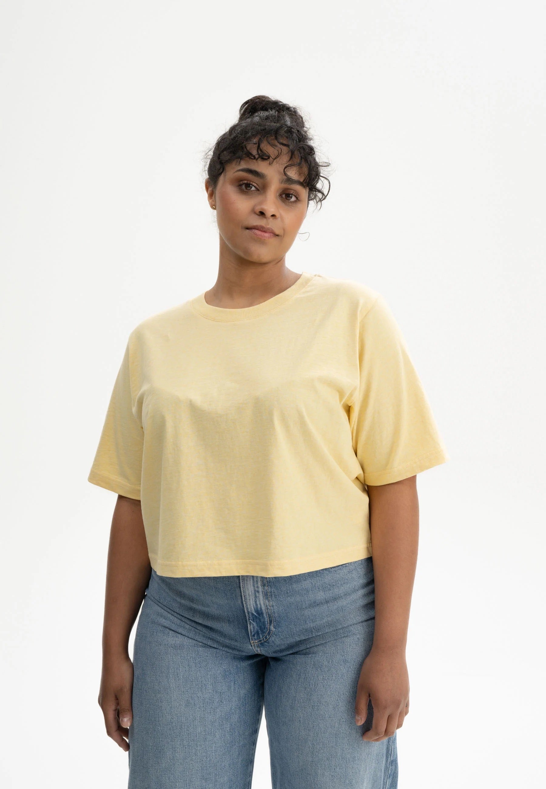 cropped t-shirt desna butterblume melange