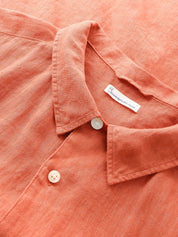 box short sleeve linen shirt langoustino