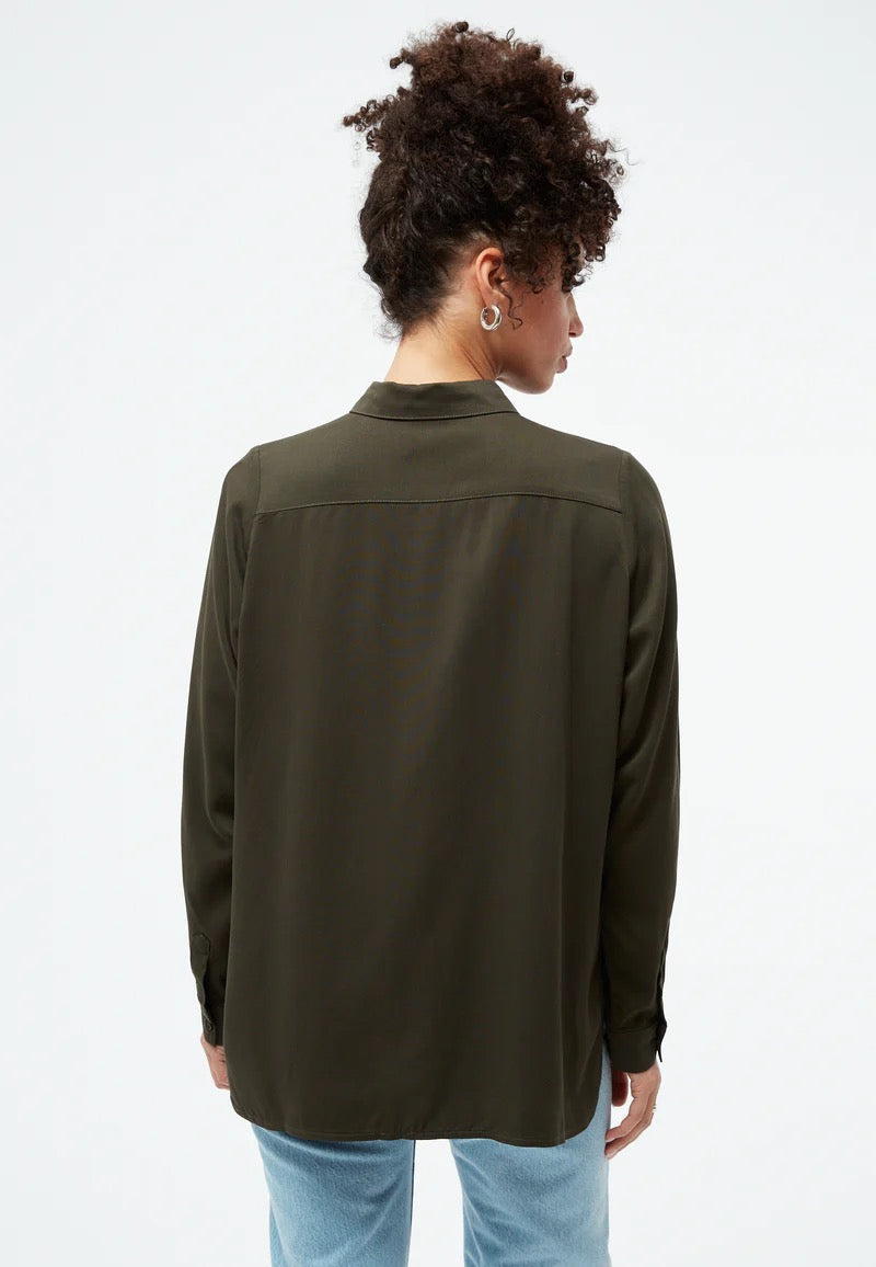 bluse iva dark olive