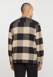 overshirt fern check black