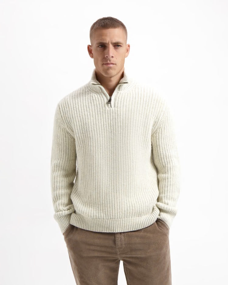 pullover morgan skipper wool oatmeal melange