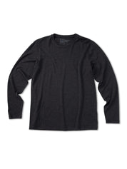 longsleeve merino men core dark grey melange