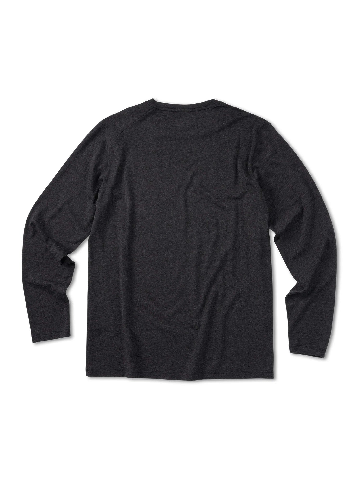 longsleeve merino men core dark grey melange