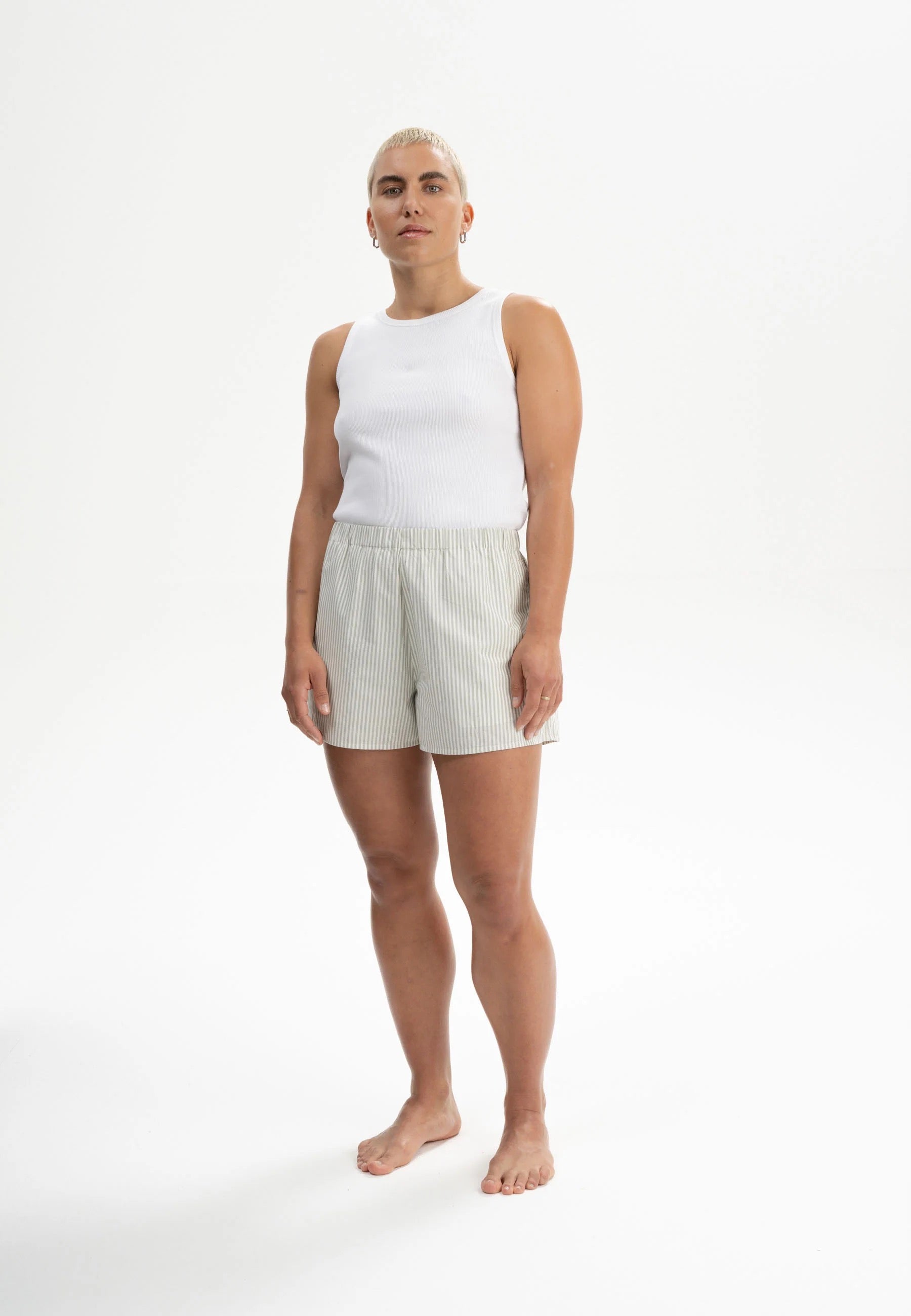 shorts vanika thymian/naturweiß gestreift