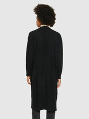 lambswool long cardigan black jet