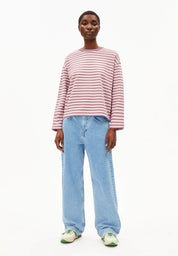 pullover frankaa maarlen stripe ice grape-dark berry