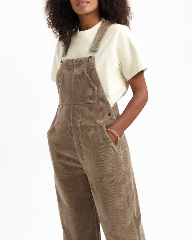 jonna dungaree corduroy taupe