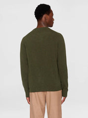 o-neck wool knit forrest night