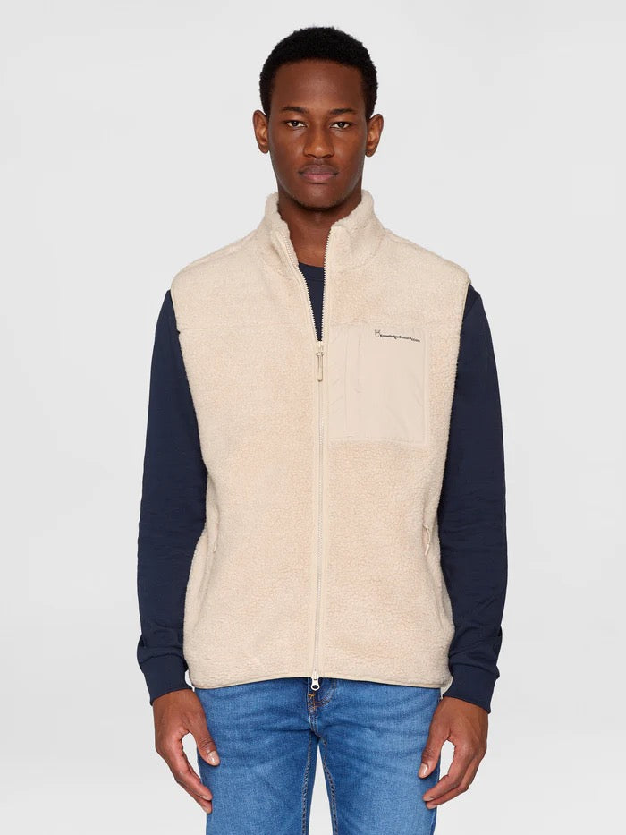 teddy fleece vest