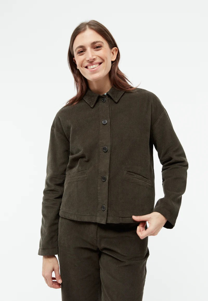 kordjacke emmi dark olive