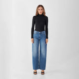 jeans ash barrel leg minimal stretch - classic - medium blue